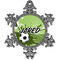 Soccer Pewter Ornament - Front