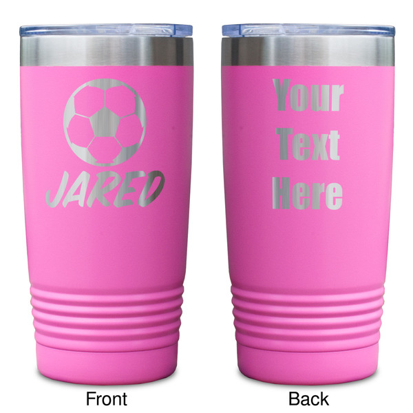 Soccer Pink Polar Camel Tumbler - 20oz - Double Sided - Approval