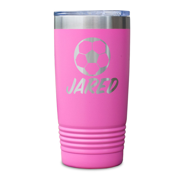Soccer Pink Polar Camel Tumbler - 20oz - Single Sided - Approval