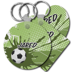 Soccer Plastic Keychain (Personalized)