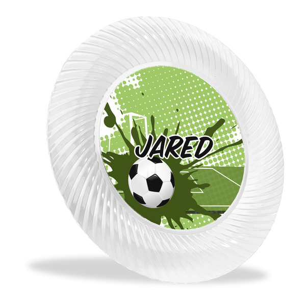 Custom Soccer Plastic Party Dinner Plates - 10" (Personalized)