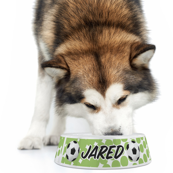 Soccer Plastic Pet Bowls - Large - LIFESTYLE