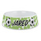 Soccer Plastic Dog Bowl - Large (Personalized)