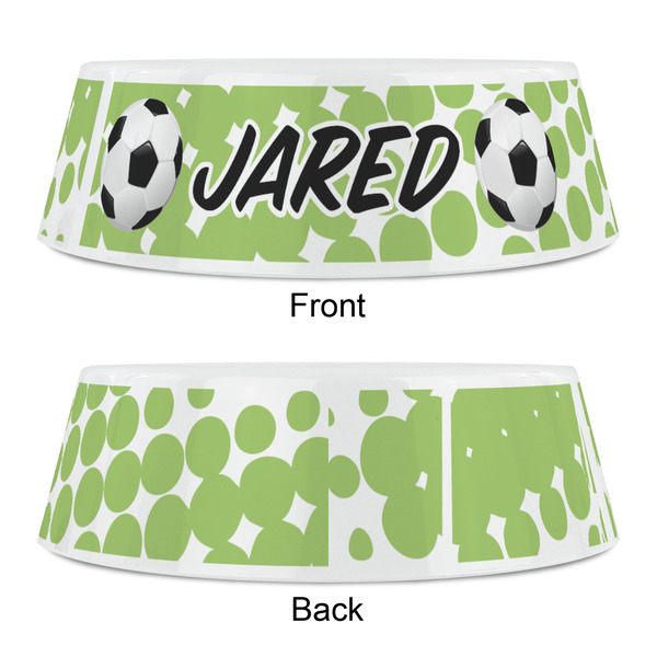 Soccer Plastic Pet Bowls - Small - APPROVAL