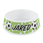 Soccer Plastic Dog Bowl - Small (Personalized)