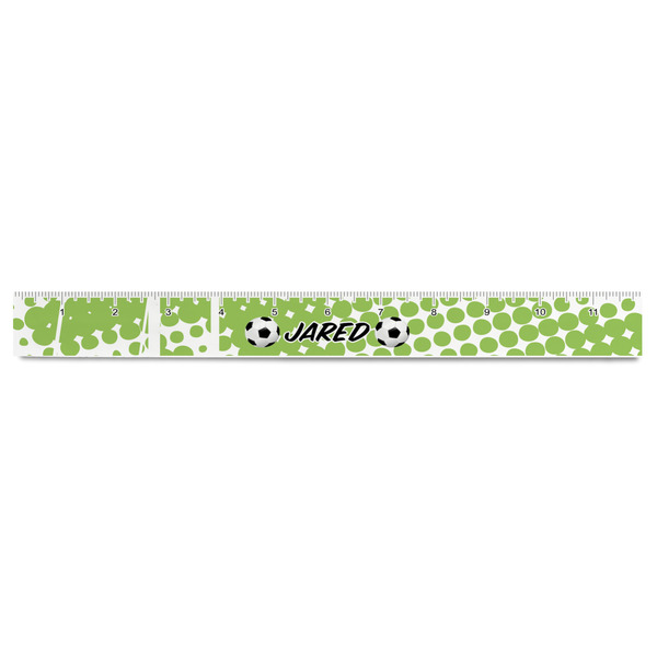 Soccer Plastic Ruler - 12" - FRONT