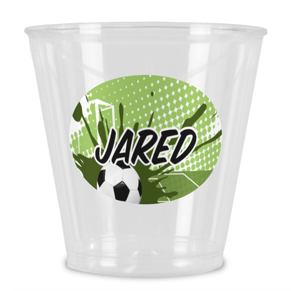 Custom Soccer Plastic Shot Glass (Personalized)