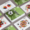 Soccer Playing Cards - Front & Back View