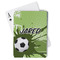 Soccer Playing Cards - Front View