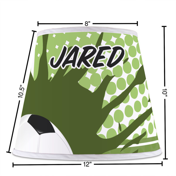 Soccer Poly Film Empire Lampshade - Dimensions