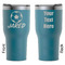 Soccer RTIC Tumbler - Dark Teal - Double Sided - Front & Back