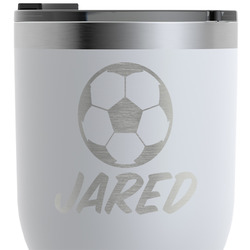 Soccer RTIC Tumbler - White - Engraved Front (Personalized)