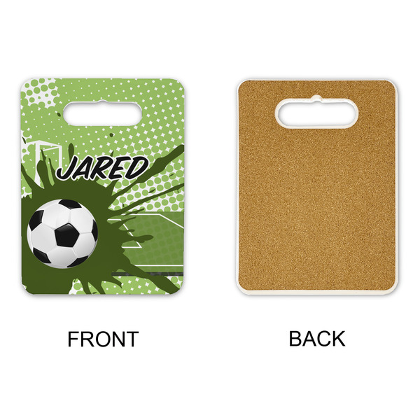 Soccer Rectangle Trivet with Handle - APPROVAL