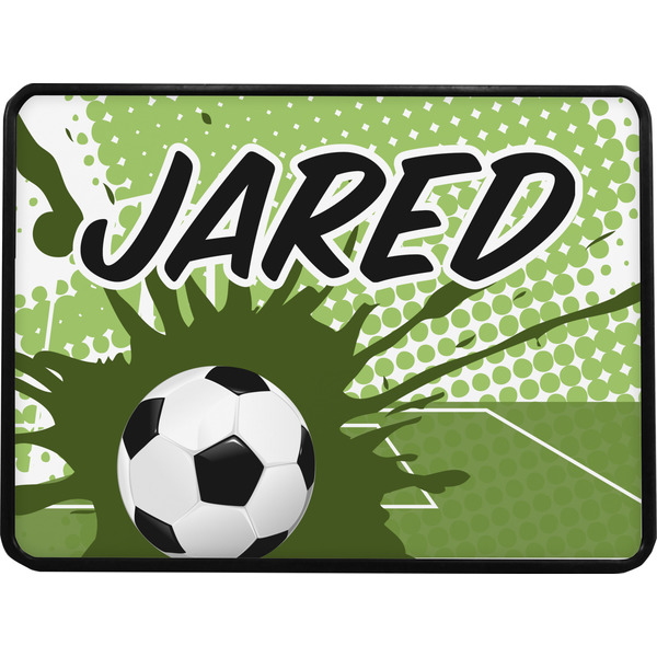 Soccer Rectangular Car Hitch Cover w/ FRP Insert