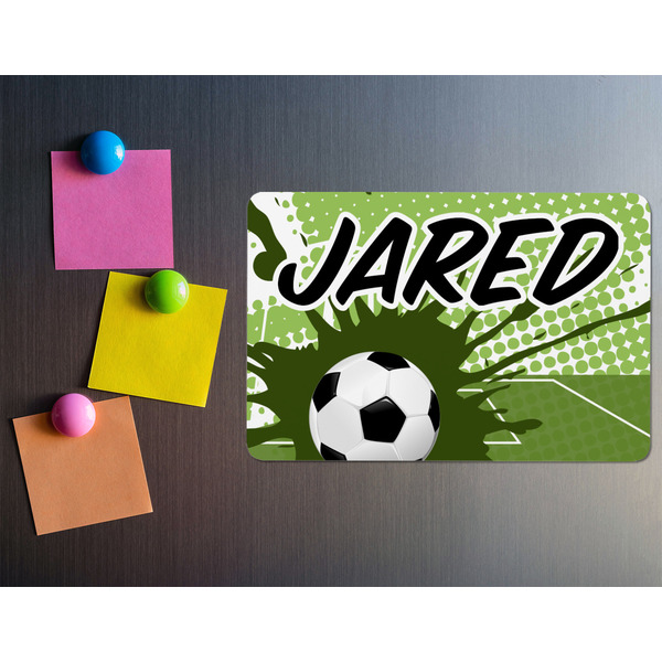 Soccer Rectangular Fridge Magnet - LIFESTYLE