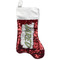 Soccer Red Sequin Stocking - Front