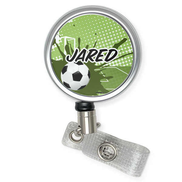 Custom Soccer Retractable Badge Reel (Personalized)