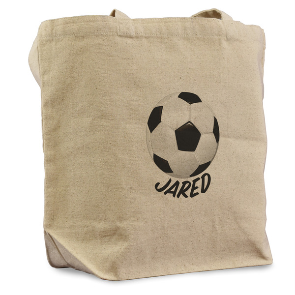 Custom Soccer Reusable Cotton Grocery Bag (Personalized)
