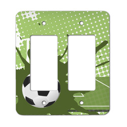 Soccer Rocker Style Light Switch Cover - Two Switch