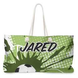 Soccer Large Tote Bag with Rope Handles (Personalized)