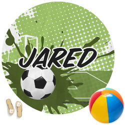 Soccer Round Beach Towel (Personalized)