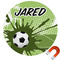 Soccer Round Car Magnet - 10" (Personalized)