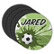 Soccer Round Rubber Backed Coasters - Set of 4 (Personalized)