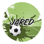 Soccer Round Decal - Small (Personalized)