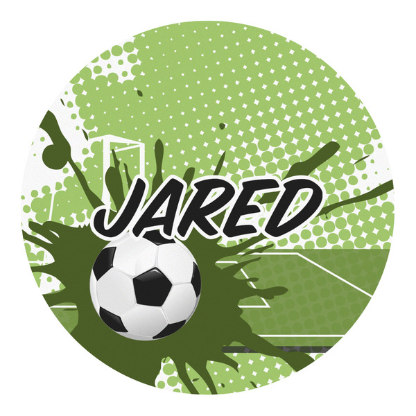 Custom Soccer Round Decal - Large (Personalized)
