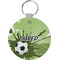 Soccer Round Plastic Keychain (Personalized)