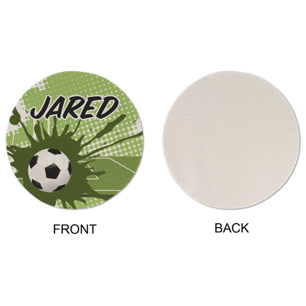 Soccer Round Linen Placemats - APPROVAL (single sided)