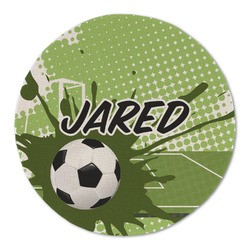 Soccer Round Linen Placemat (Personalized)