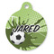 Soccer Round Pet ID Tag - Large - Front