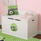 Soccer Round Wall Decal on Toy Chest