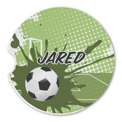 Soccer Sandstone Car Coaster - Single (Personalized)