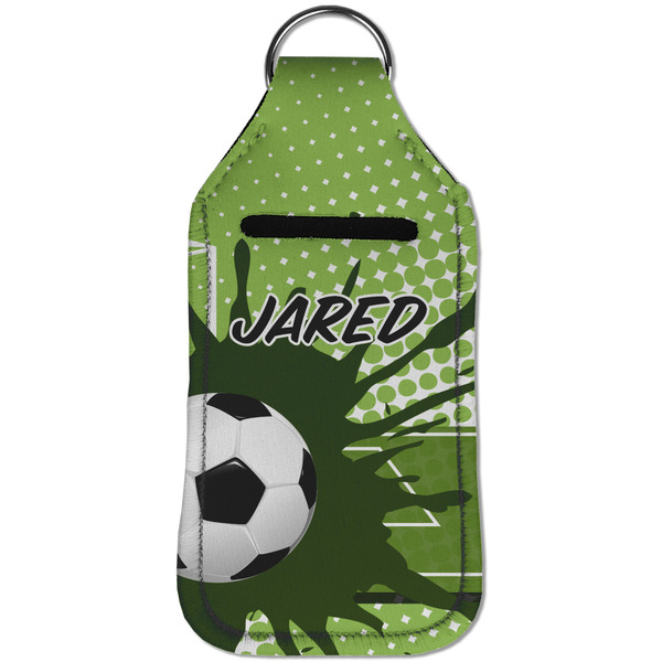 Soccer Sanitizer Holder Keychain - Large (Front)