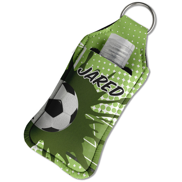 Soccer Sanitizer Holder Keychain - Large in Case