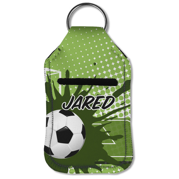 Soccer Sanitizer Holder Keychain - Small (Front Flat)