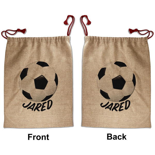 Custom Soccer Santa Sack - Front & Back (Personalized)