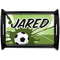 Soccer Black Wooden Tray - Small (Personalized)