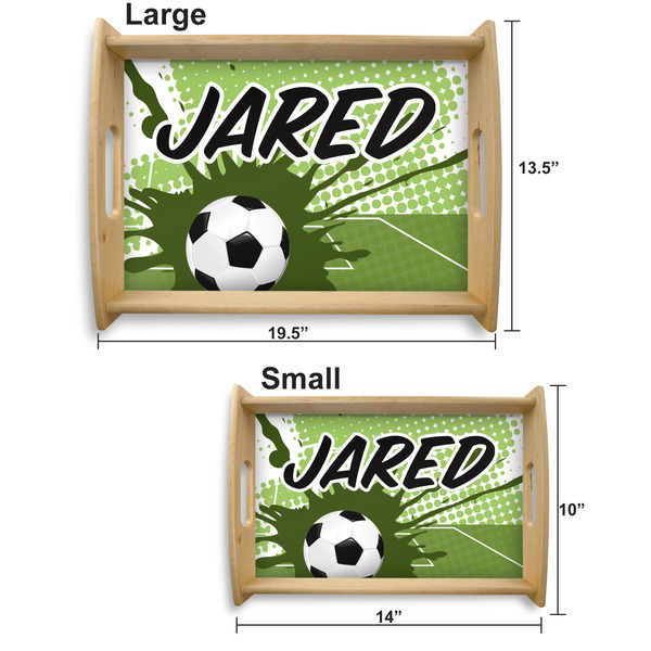Soccer Serving Tray Wood Sizes