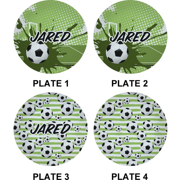 Soccer Set of Appetizer / Dessert Plates (Approval)