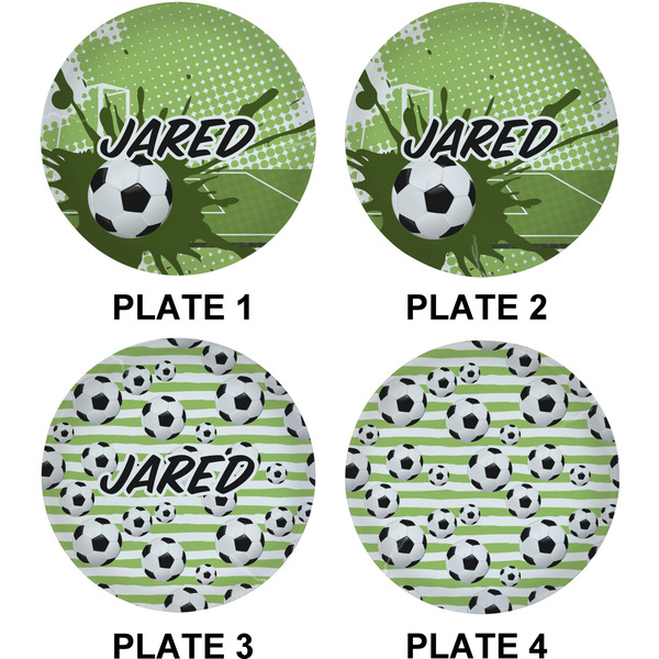 Soccer Set of Lunch / Dinner Plates (Approval)