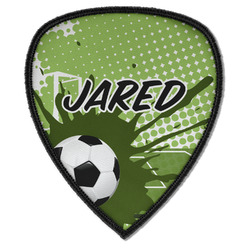 Soccer Iron on Shield Patch A w/ Name or Text