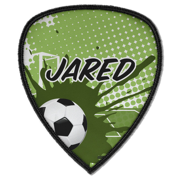 Custom Soccer Iron on Shield Patch A w/ Name or Text