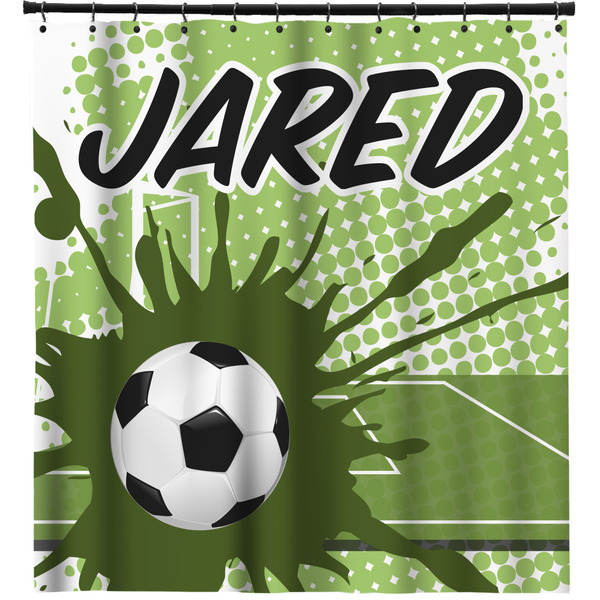 Custom Soccer Shower Curtain (Personalized)