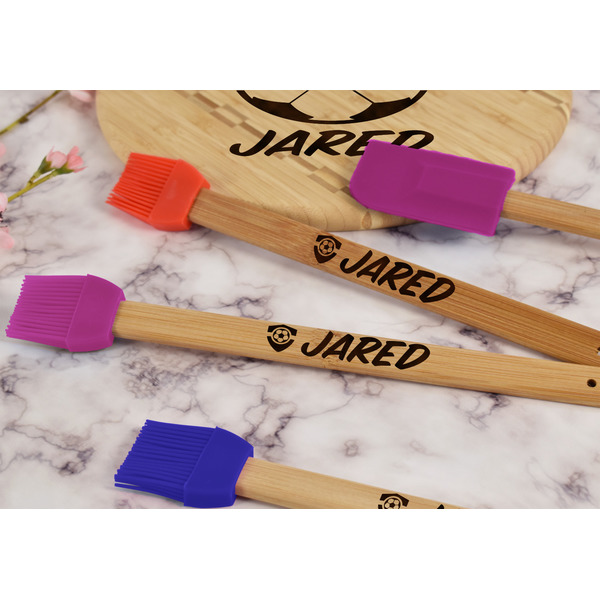 Soccer Silicone Brush - Purple - Lifestyle