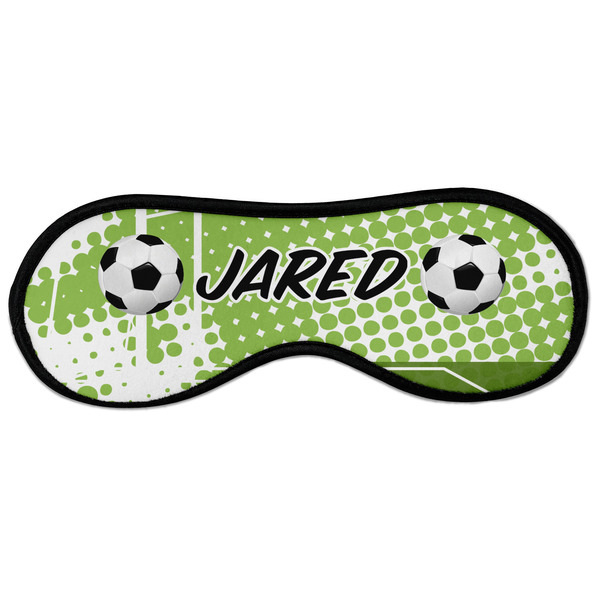 Custom Soccer Sleeping Eye Masks - Large (Personalized)