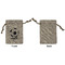 Soccer Small Burlap Gift Bag - Front Approval