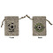 Soccer Small Burlap Gift Bag - Front and Back